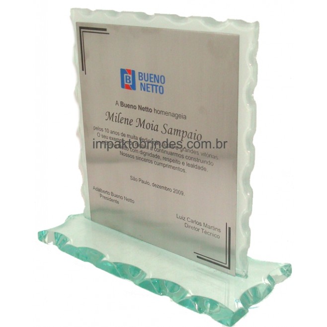 Troféu em Vidro