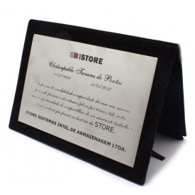Placa de Homenagem Com Porta Placa 