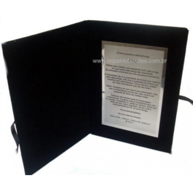 Placa de Homenagem Com Porta Placa 