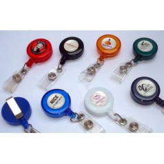 Porta Crachá Retrátil  Roller ClipPersonalizado