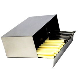 Porta Talheres com 2 divisórias de Aço Inox