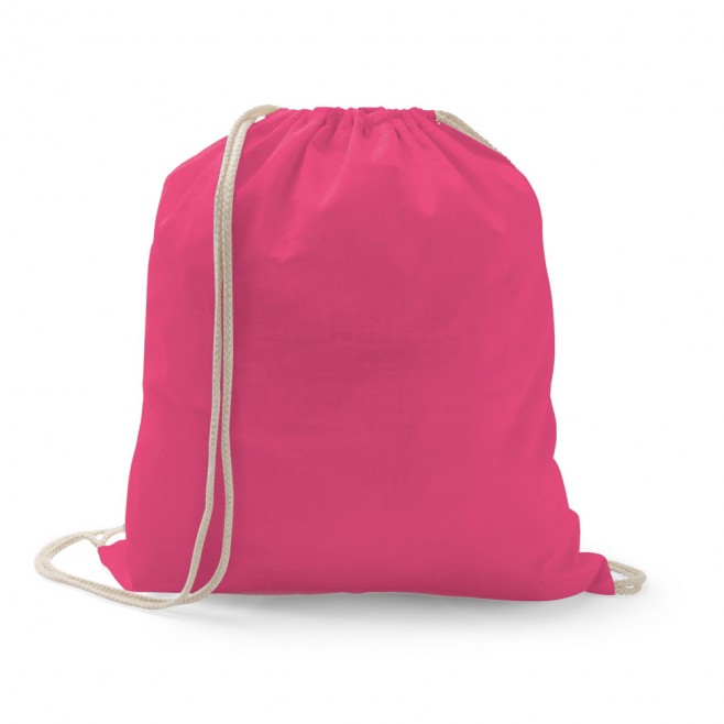 Sacola tipo mochila em algodão reciclado 