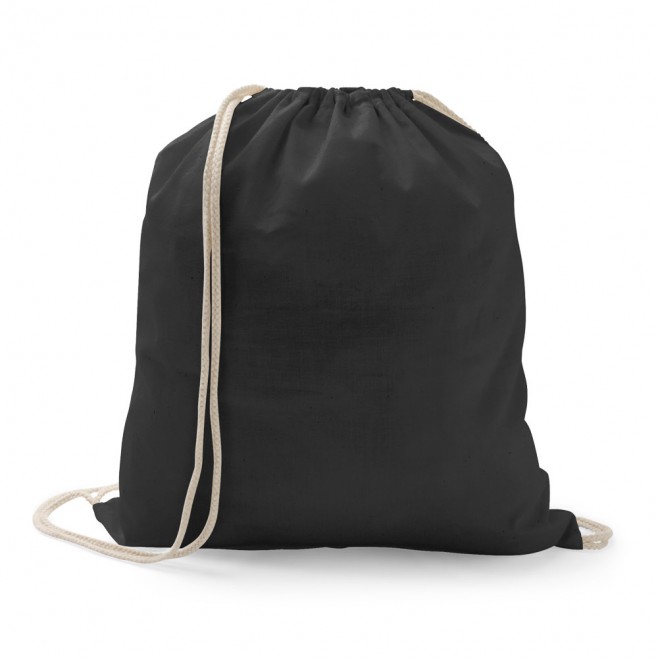 Sacola tipo mochila em algodão reciclado 