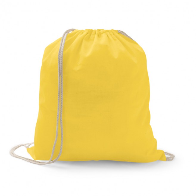 Sacola tipo mochila em algodão reciclado 