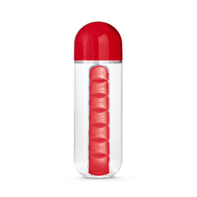 Squeeze  de 740ml personalizado com porta suplemento
