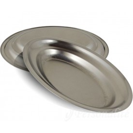 Travessa Oval Inox Rasa 30 em Aço Inox 