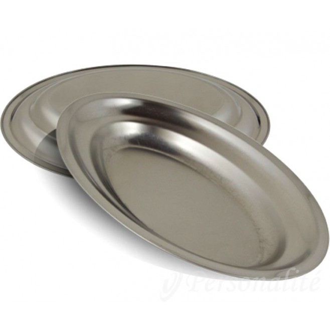 Travessa Oval Inox Rasa 30 em Aço Inox 