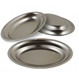 Travessa Oval Inox Rasa 25 em Aço Inox 