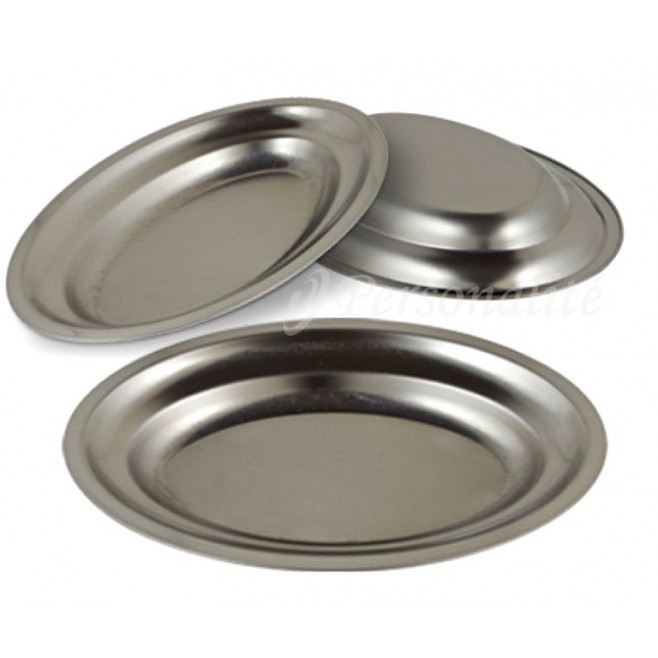 Travessa Oval Inox Rasa 25 em Aço Inox 