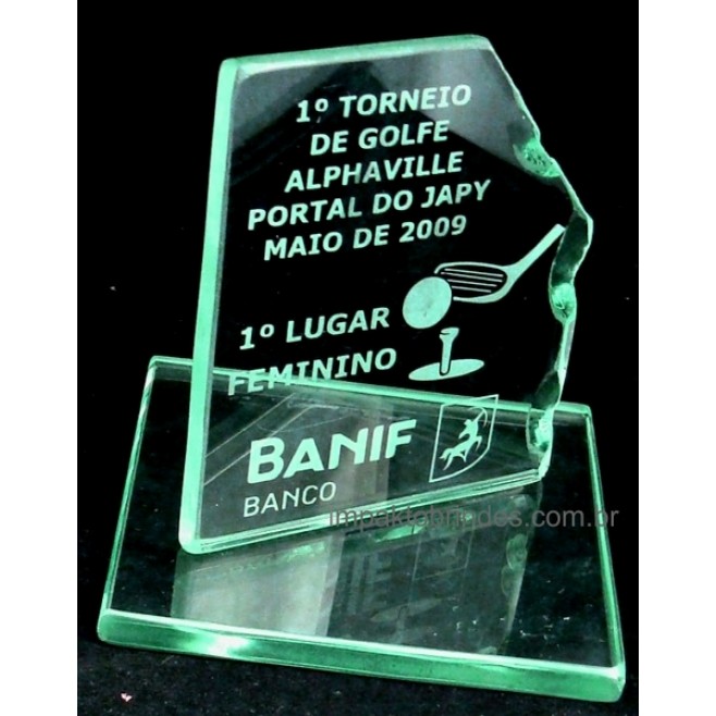 Troféu em Vidro
