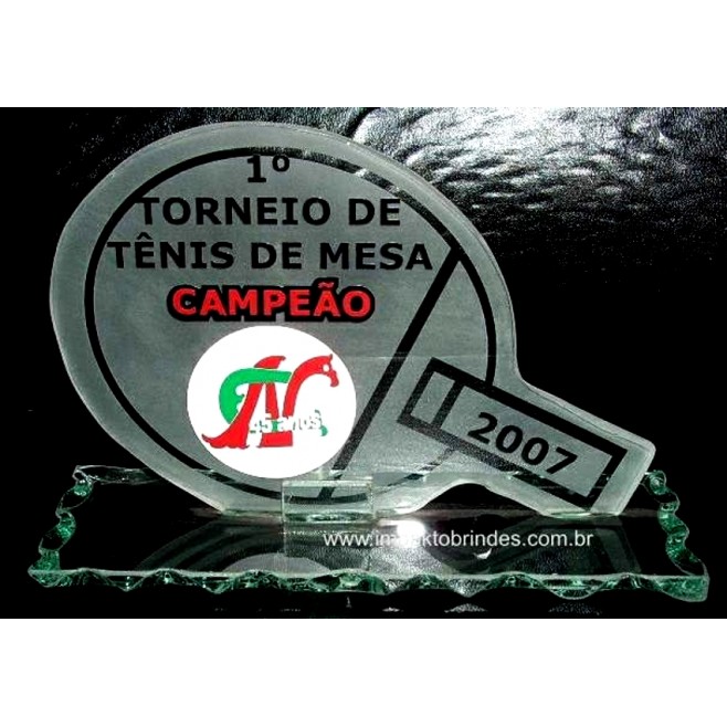Troféu em Vidro